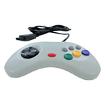Wired controller for Sega Saturn compatible replacement with 1.8m cord - grey/coloured | ZedLabz