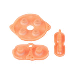 Rubber pads for Game Boy Color clear orange