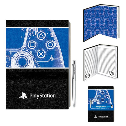 PlayStation Xray A5 premium lined notebook journal with pen officially licensed | Pyramid