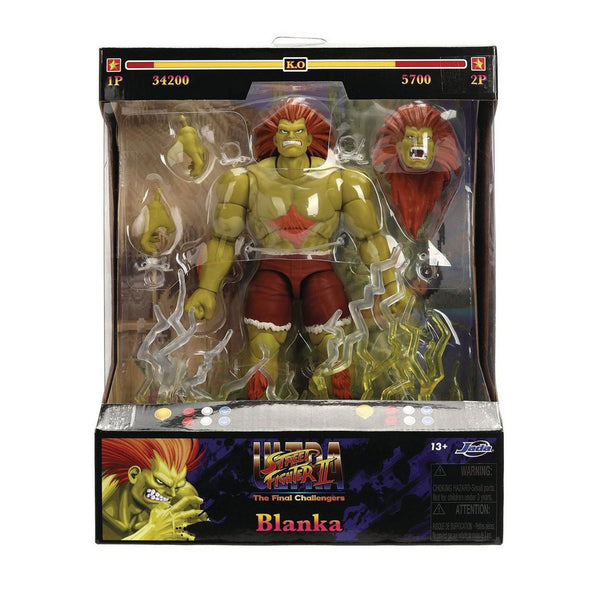 Ultra Street Fighter II: The Final Challengers Blanka Deluxe 1:12 Scale Action Figure | Jada Toys