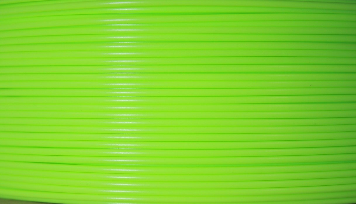3D printer PLA Plus (PLA+) filament 1.75mm 1KG roll - UK made eco friendly - Hi-Vis Green | 3DQF