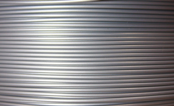 3D printer PLA Plus (PLA+) filament 1.75mm 1KG roll - UK made eco friendly - Metallic Silver | 3DQF