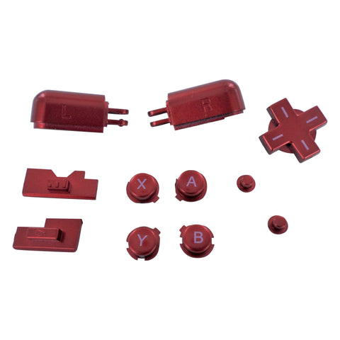 Replacement Button Set For Nintendo DS Lite - Metallic Red | ZedLabz