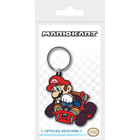 Mario Kart official keyring featuring Mario drifitng PVC Keychain | Pyramid