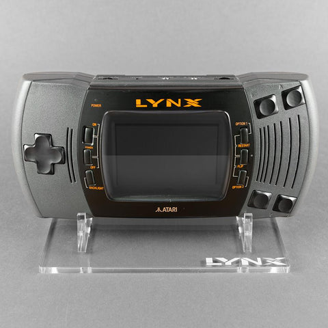 Display stand for Atari Lynx II handheld console - Frosted Clear | Rose Colored Gaming