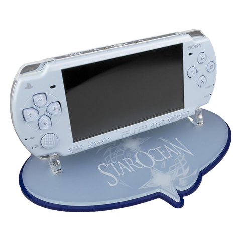 Display stand for Sony PSP console Star Ocean Edition - Frosted Blue | Rose Colored Gaming