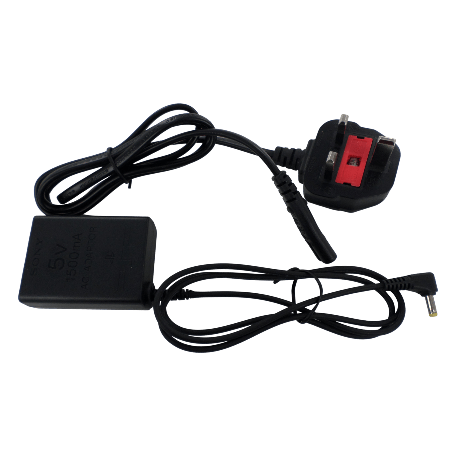 5V AC charger adapter for Sony PSP & PSP Slim/3000 with power cable UK Plug - Black | ZedLabz