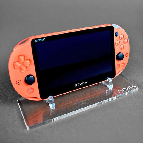 Display stand for Sony PS Vita 2000 handheld console - Frosted Clear | Rose Colored Gaming