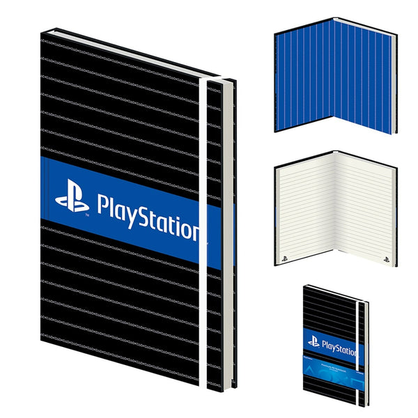 A5 Premium lined PlayStation themed symbols notebook journal officially licensed | Pyramid