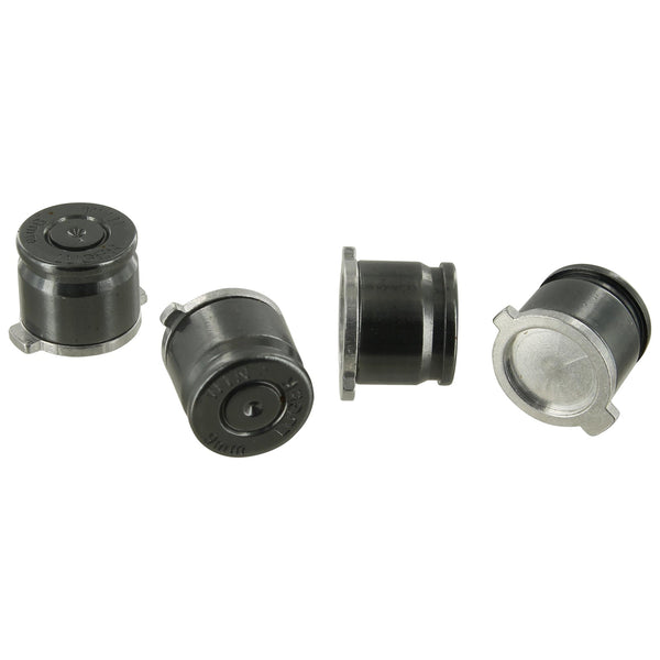 Aluminium Metal Bullet Action Button Set For Sony PS4 Controllers - Gun Metal Grey | ZedLabz