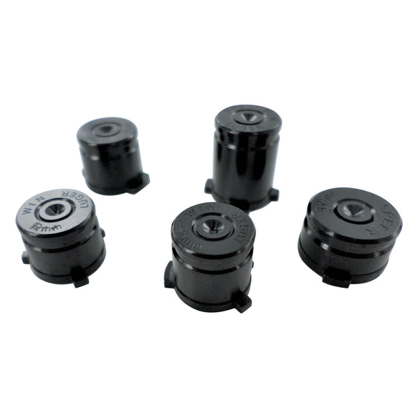 Aluminium Metal Bullet Button Set For Xbox One Controllers - Black | ZedLabz
