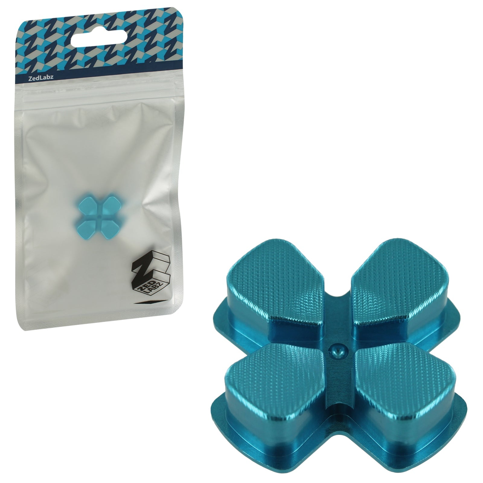 Aluminium Metal D-Pad For Sony PS4 Controllers - Blue | ZedLabz