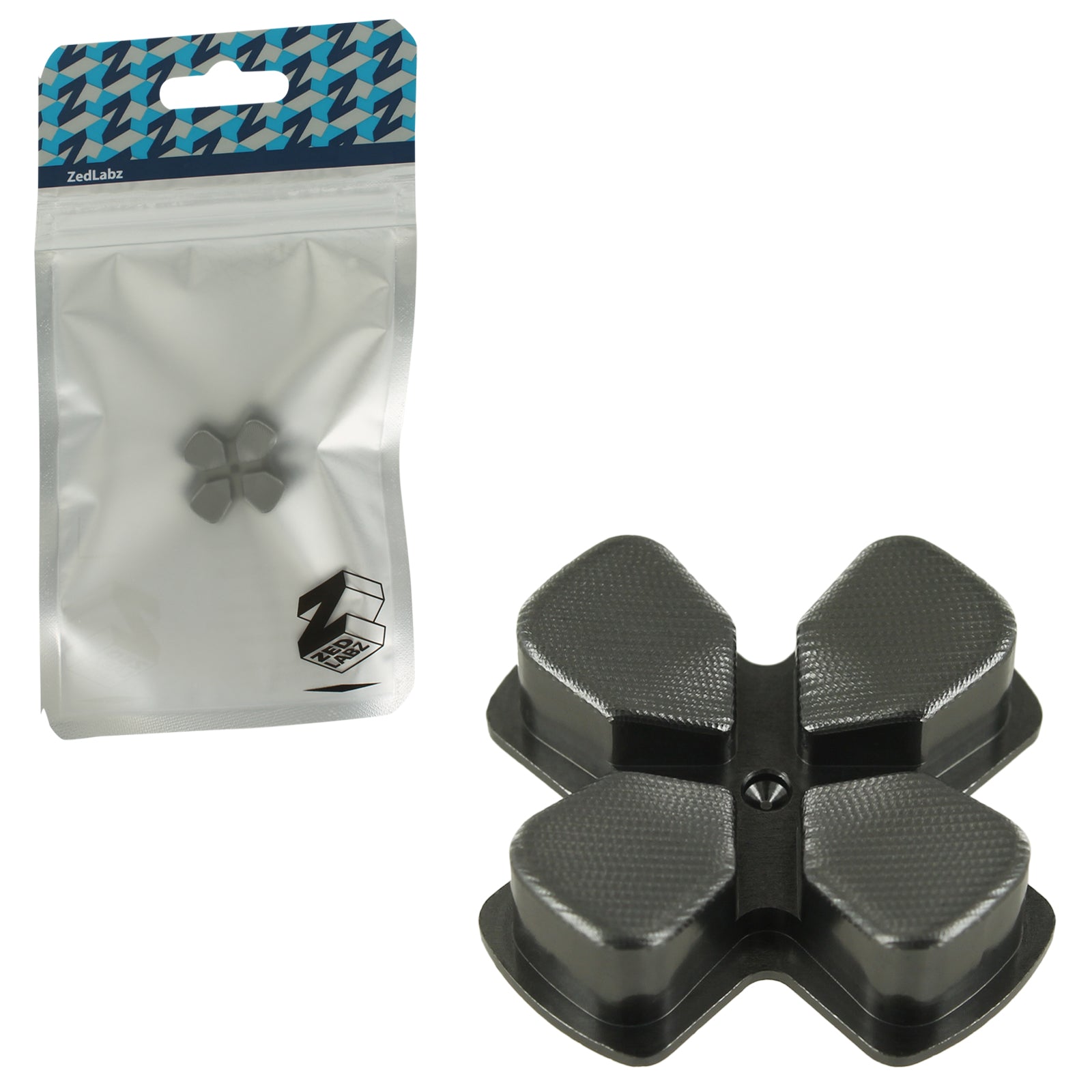 Aluminium Metal D-Pad For Sony PS4 Controllers - Gun Metal Grey | ZedLabz