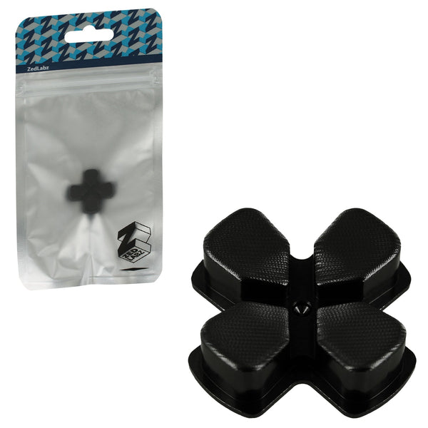 Aluminium Metal D-Pad For Sony PS4 Controllers - Jet Black | ZedLabz