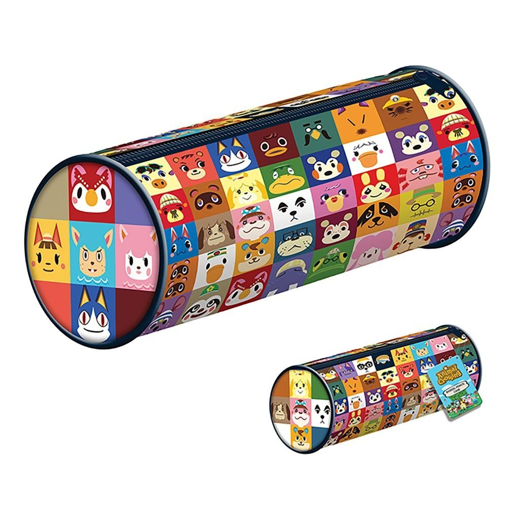 Animal Crossing (Villager Squares) Barrel Pencil Case | Pyramid