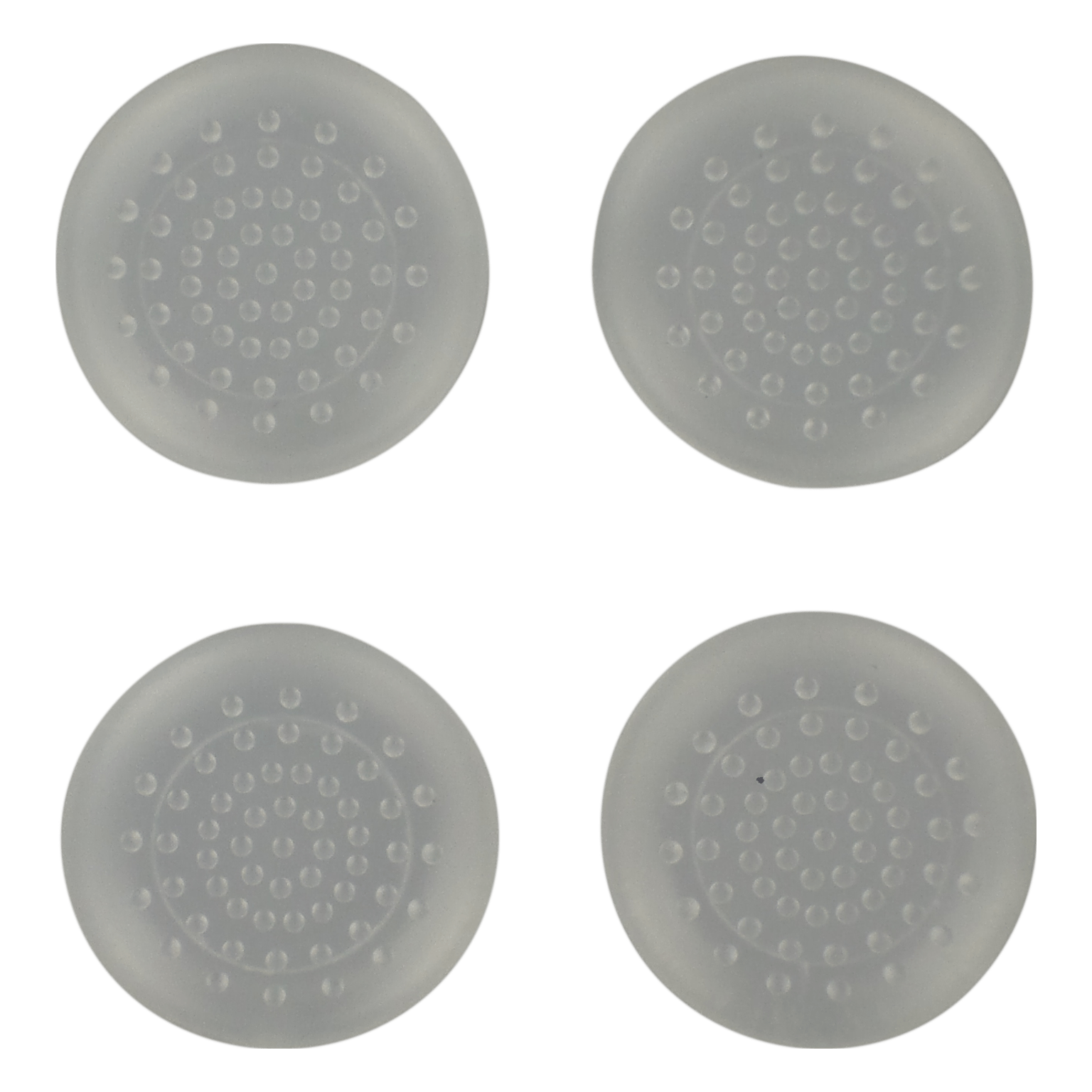 Assecure TPU protective analogue dotted thumb grip stick caps for Microsoft Xbox One- 4 pack Clear