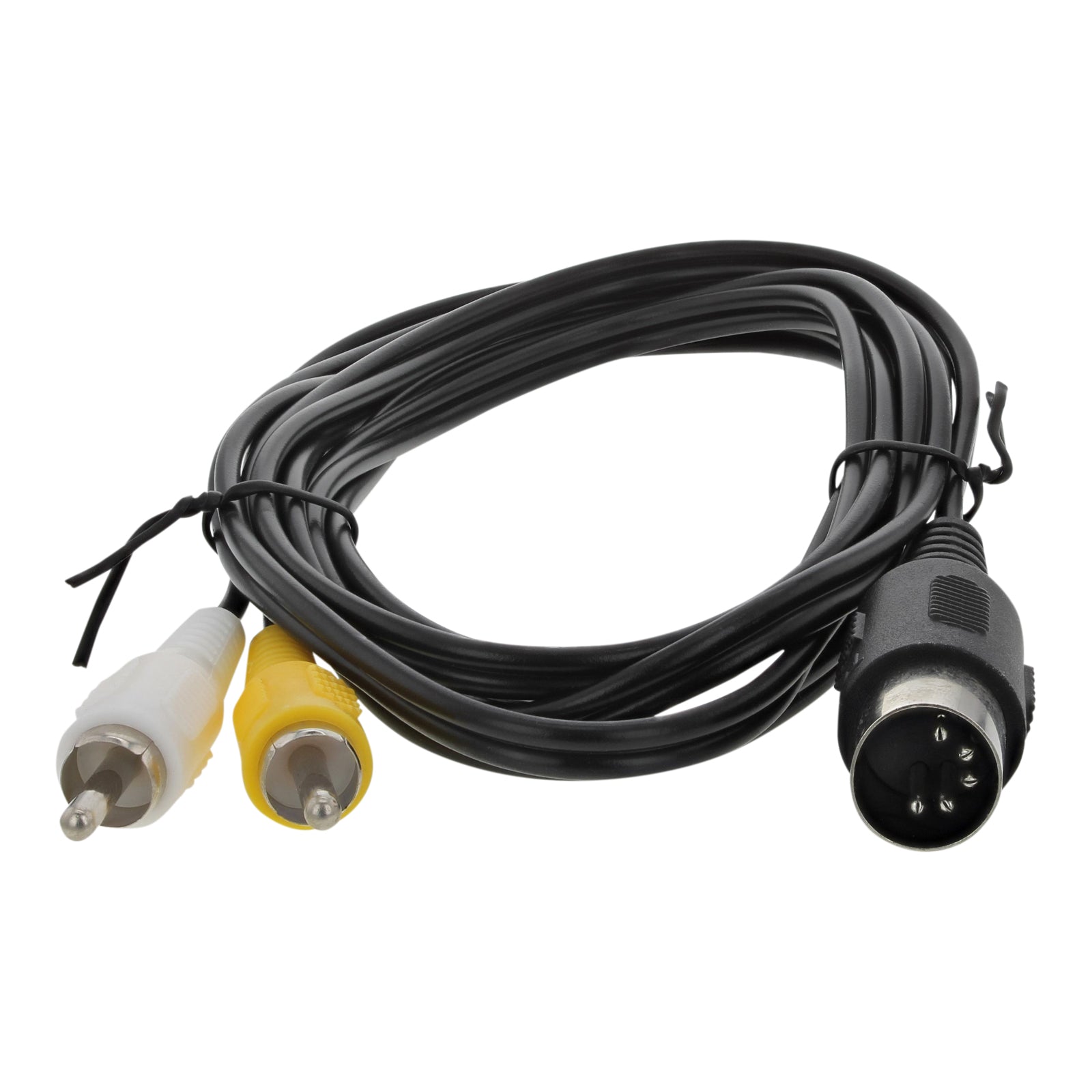 AV cable for Sega Mega Drive 1 & Genesis Master System console composite RCA audio video TV lead 1.8M (6ft) | ZedLabz