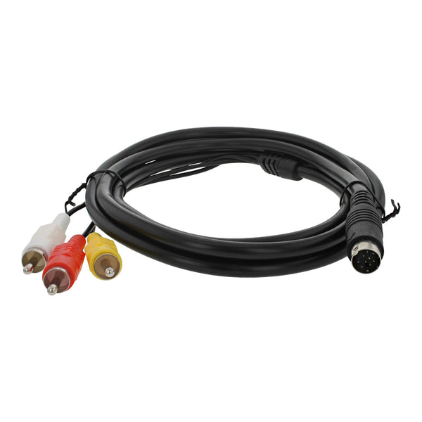 AV cable for Sega Mega Drive 2 II, Genesis 2/3 & Nomad console composite RCA audio video TV lead 1.8M (6ft) | ZedLabz