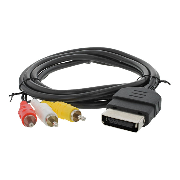 AV cable for Xbox Original classic 2001 console RCA audio video TV lead - Black | ZedLabz