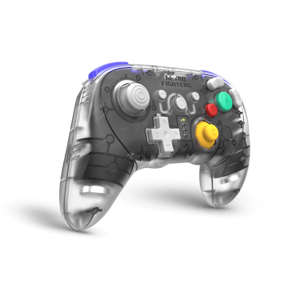 BattlerGC Pro wireless controller for Nintendo GameCube, Wii, Switch & PC, with bluetooth / 2.4G - Crystal | Retro Fighters