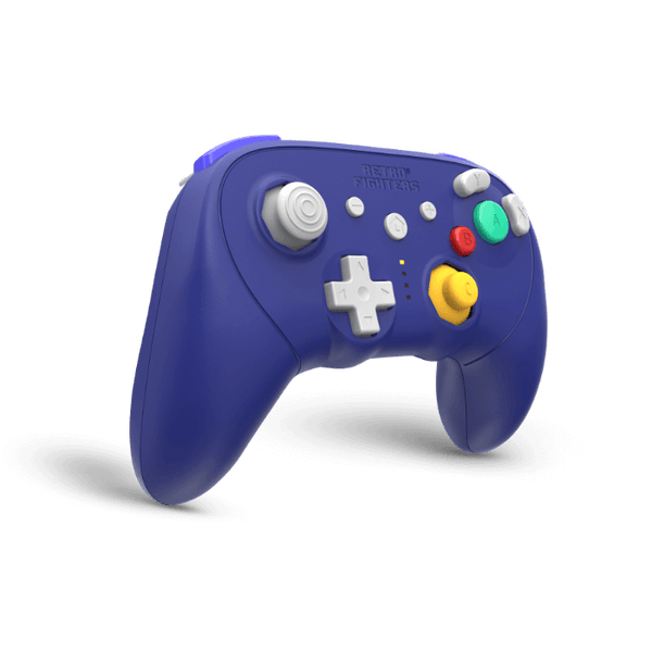 BattlerGC Pro wireless controller for Nintendo GameCube, Wii, Switch & PC, with bluetooth / 2.4G - Purple | Retro Fighters