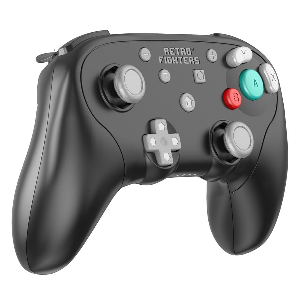 BattlerGC wireless controller for Nintendo GameCube, Wii, Switch & PC 2.4G - Black | Retro Fighters