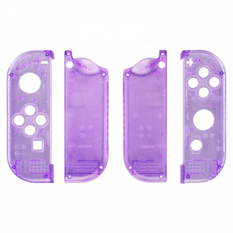 Housing shell for Nintendo Switch Joy-Con controller hard casing replacement - Transparent Purple | ZedLabz