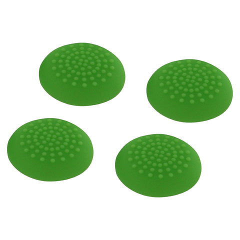 ZedLabz convex soft silicone thumb grips for Sony PS4 controller analog sticks - 4 pack green