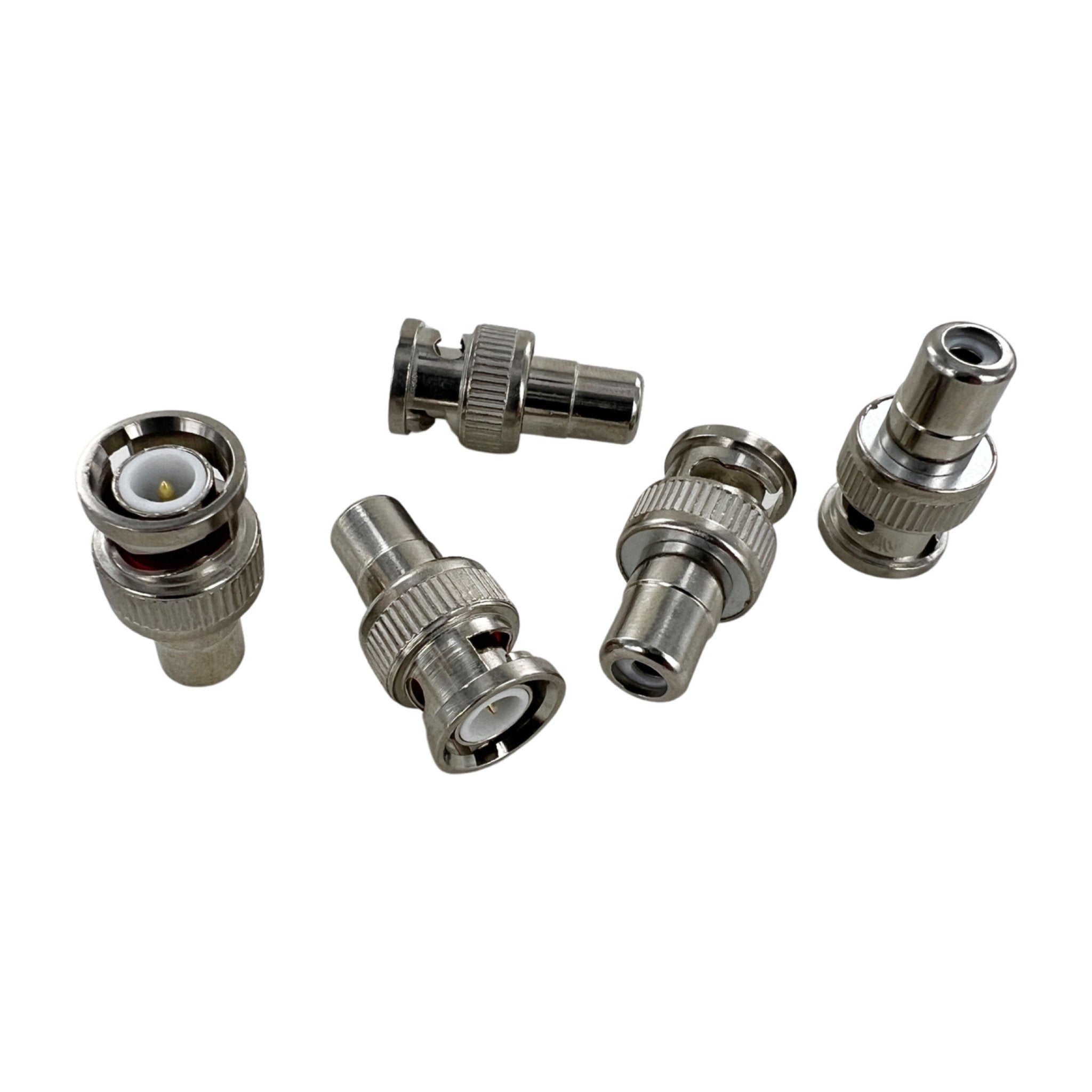 BNC to RCA adapter plug (Component RCA female to male BNC) ideal for PVM BVM monitor - 5 pack | ZedLabz