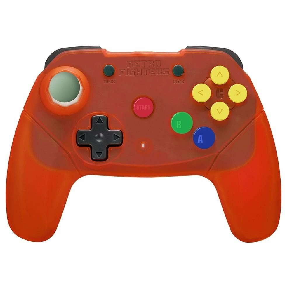 Brawler wireless controller for Nintendo 64 Clear orange
