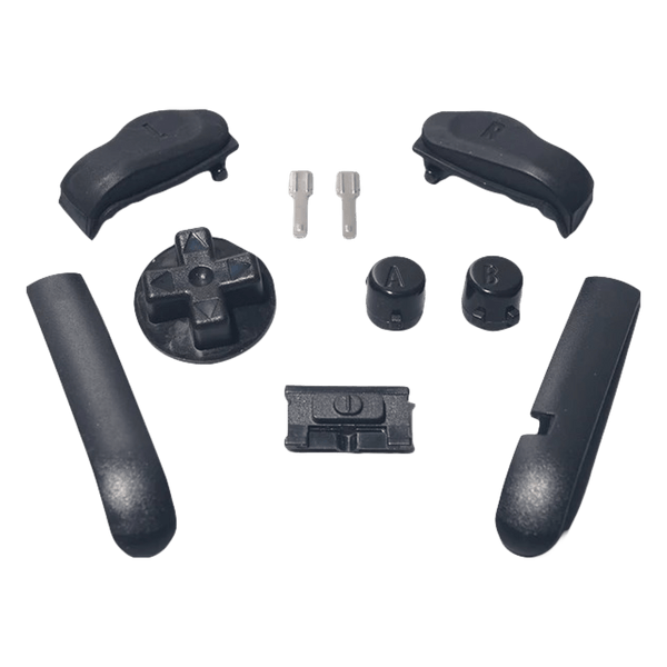 Button set for Nintendo Game Boy Advance handheld console complete set - Black | Funnyplaying