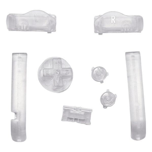 Button set for Nintendo Game Boy Advance handheld console complete set - Clear | Funnyplaying