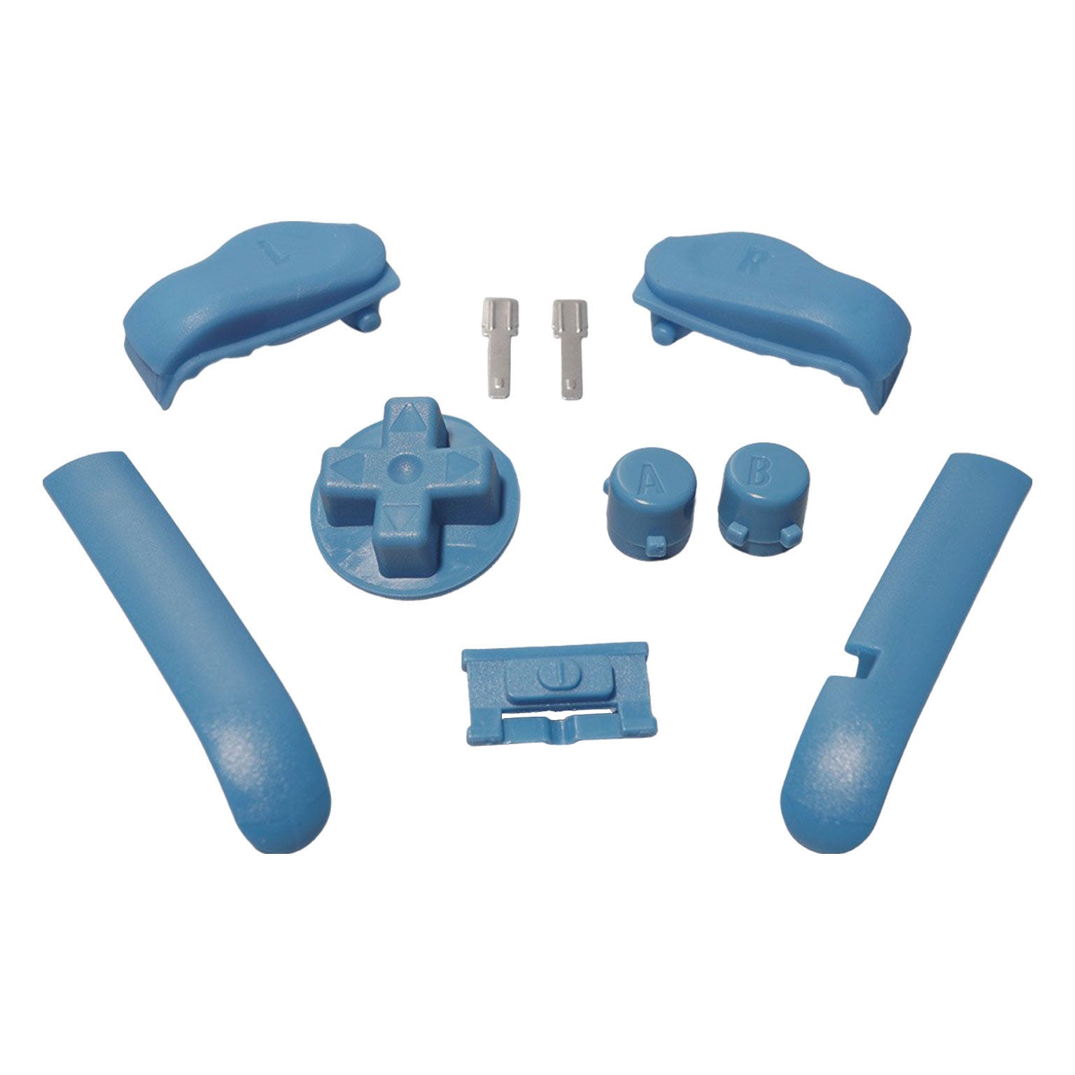Button set for Nintendo Game Boy Advance handheld console complete set - Steel blue | Funnyplaying