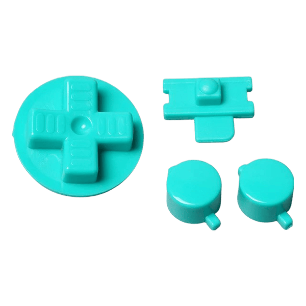 Button set for Nintendo Game Boy DMG-01 console A B D-Pad Power switch replacement - Turquoise | Funnyplaying