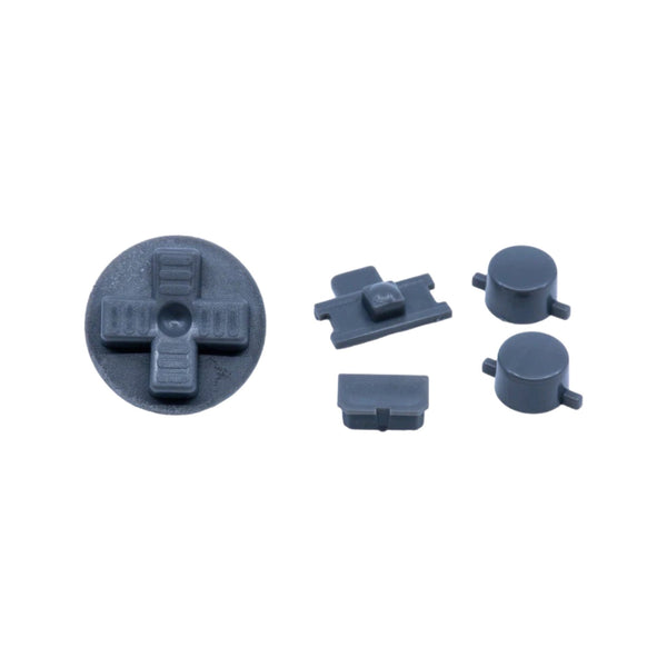 Button set for Nintendo Game Boy DMG-01 original console - Dark Grey | Retro Modding