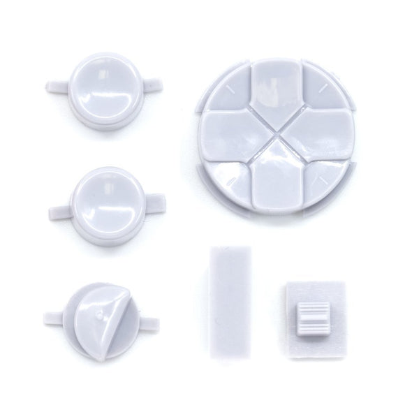 Button Set For Sega Game Gear - Gray & Orange Pivot Ball | Retro Modding
