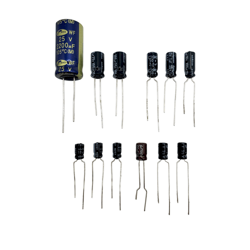 Capacitor replacement kit for Nintendo NES Front Loader mainboard & power NES-001 | ZedLabz - 1