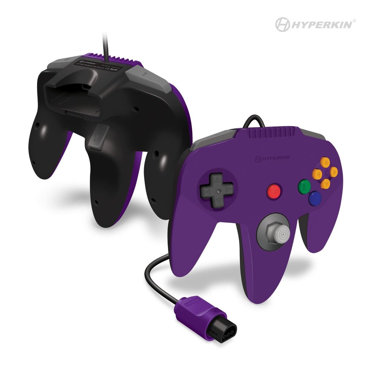 Captain Premium wired controller for N64 console Funtoon Collectors Edition - Rival Purple | Hyperkin