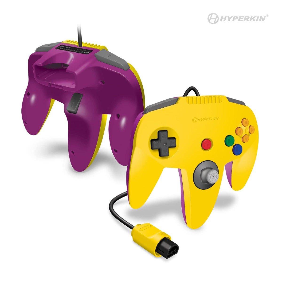 Captain Premium wired controller for N64 console Funtoon Collectors Edition - Rival Yellow | Hyperkin