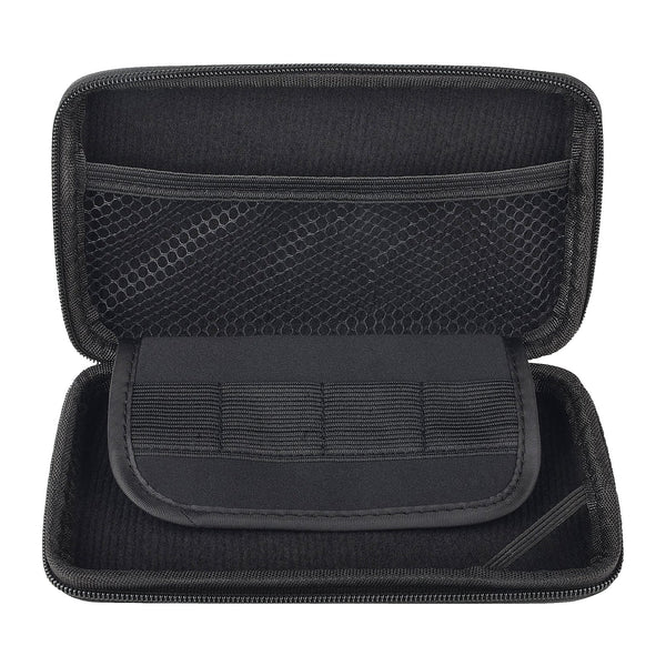Carry case for Nintendo New 2DS XL, New 3DS XL & Original 3DS XL hard carry eva case with built in game storage - Black | ZedLabz