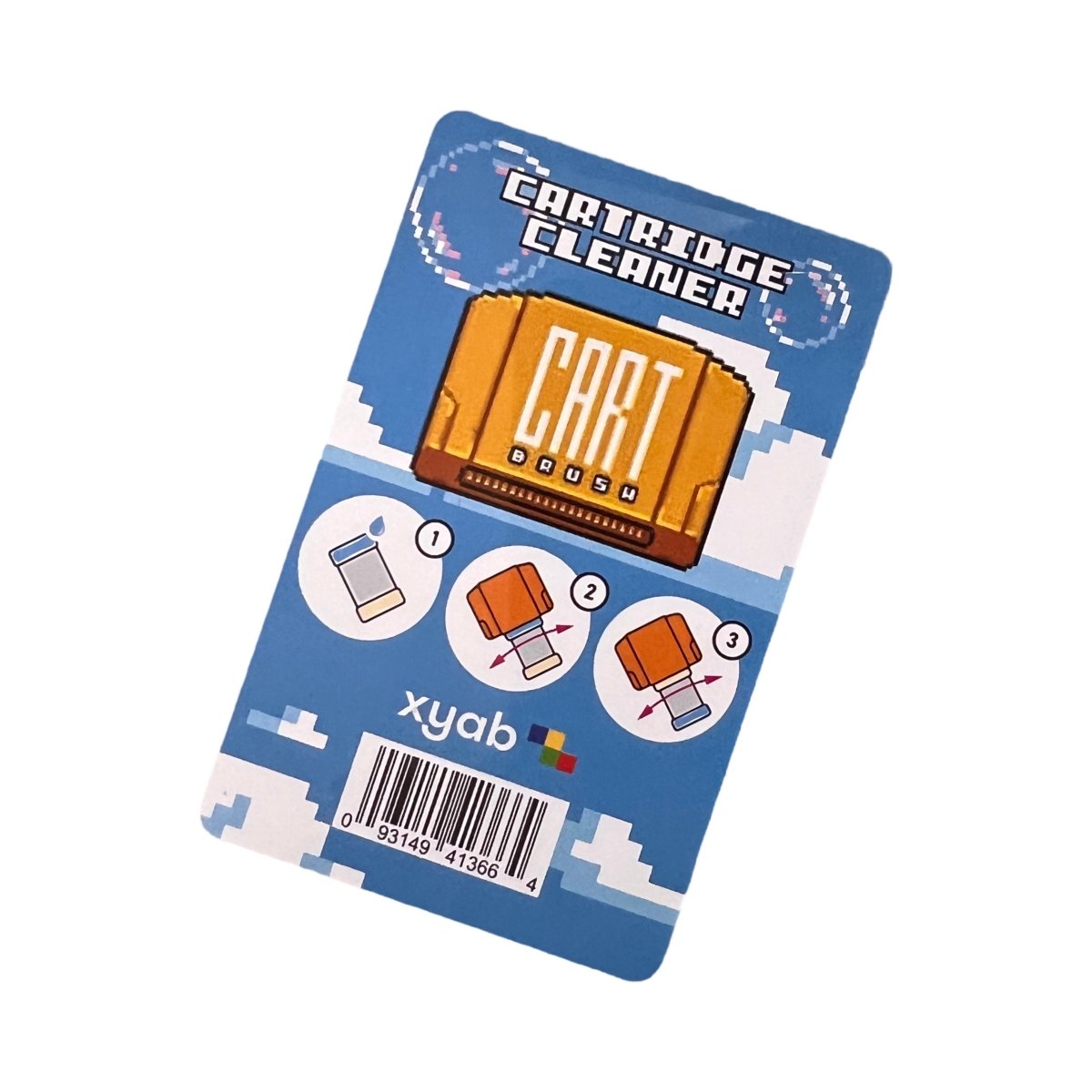 CARTBRUSH Cartridge Cleaner for video game cartridge NES, SNES, N64. Master System, Mega Drive, Genesis, Atari | xyab