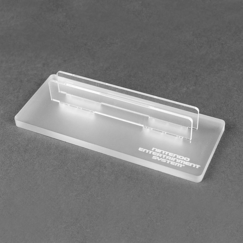 Cartridge display stand for Nintendo NES cart - Crystal Clear | Rose Colored Gaming