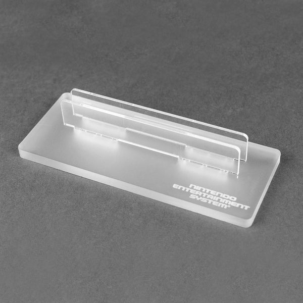 Cartridge display stand for Nintendo NES cart - Crystal Clear | Rose Colored Gaming