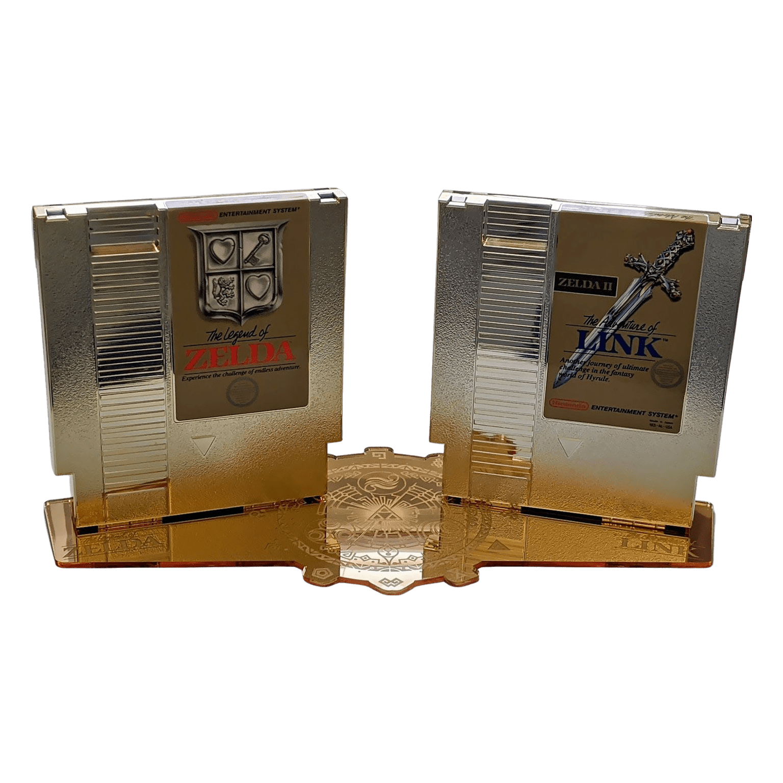 Cartridge display stand for Nintendo NES carts - The Legend of Zelda Gold | Rose Colored Gaming