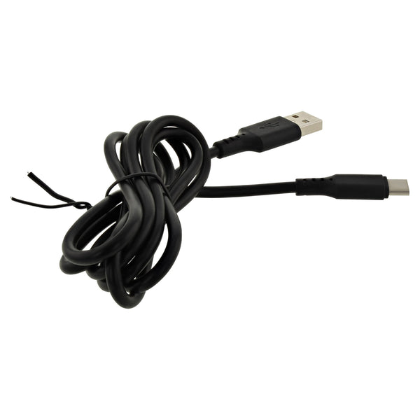 Charge cable for Nintendo Switch console USB-C 1.2m lead replacement - Black | ZedLabz