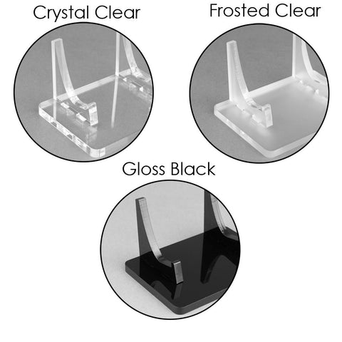 Display stand for GCW Zero handheld console - Crystal Black | Rose Colored Gaming
