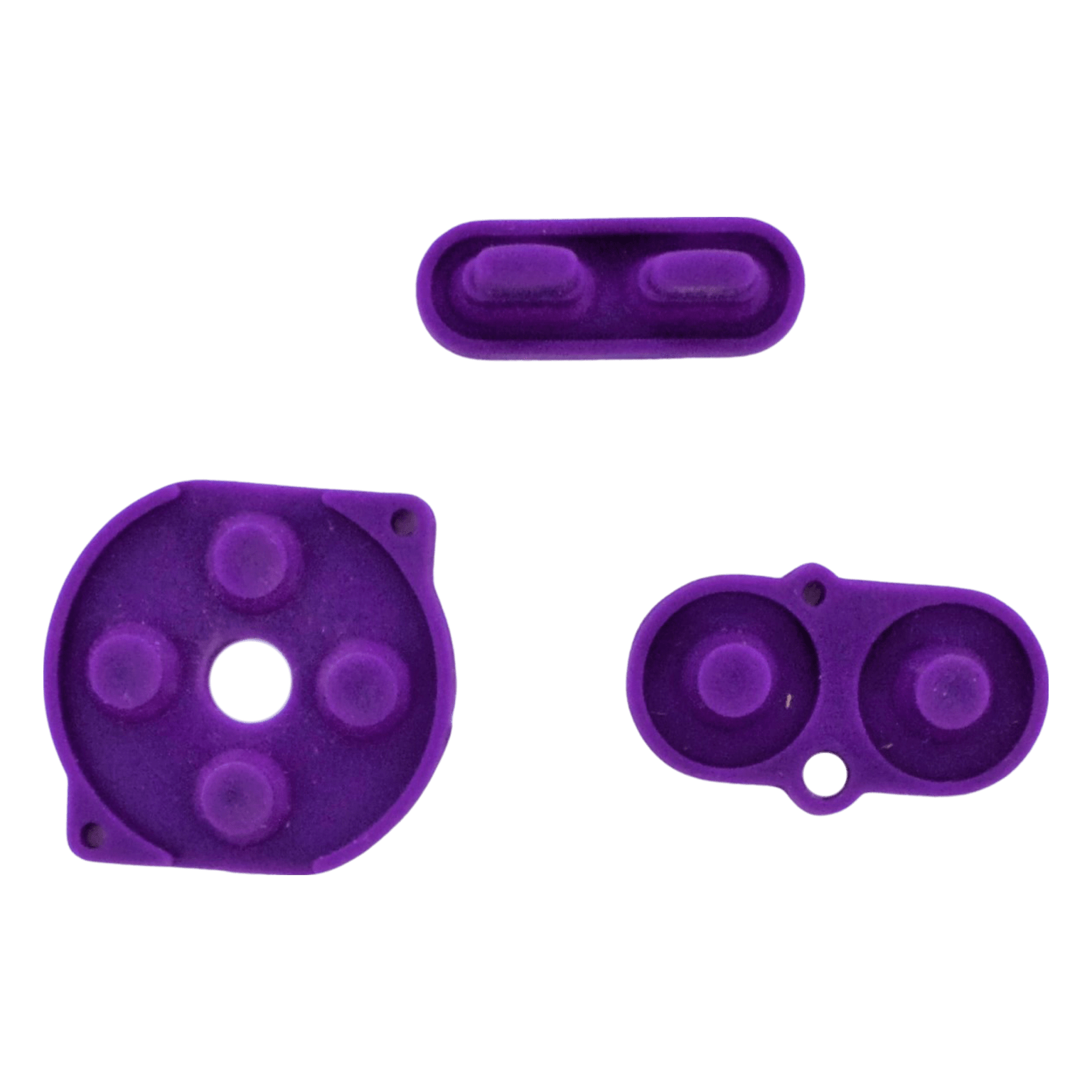 Conductive Silicone Button Contacts Kit For Nintendo Game Boy Color - Purple | ZedLabz - 1