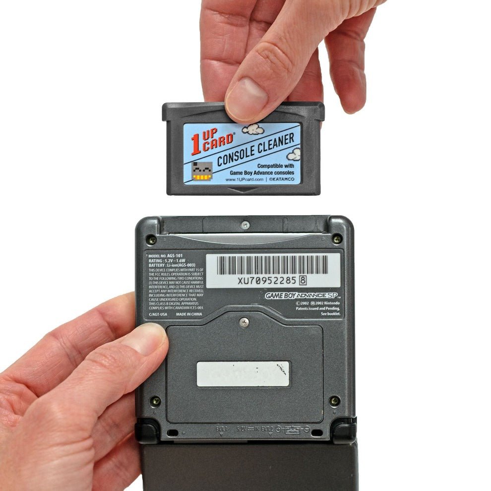 Console Cleaner for Nintendo Game Boy Advance, Advance SP & Evercade VS consoles | 1UPcard
