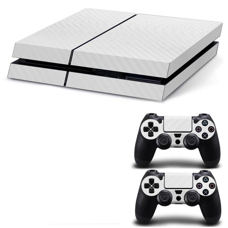 Console & controller sticker set for PS4 Original Vinyl Decal adhesive - White | ZedLabz