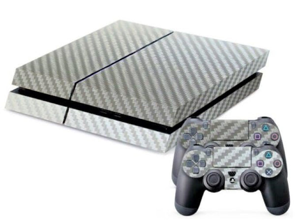 Console & controller sticker set for PS4 Original Vinyl Decal - Silver | ZedLabz